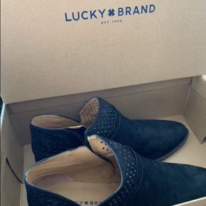 Lucky Brand Black Ankle Boots 6.5